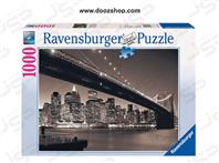 پازل 1000 تکه‌ رونزبرگر طرح Manhattan with Brooklyn Bridge (منهتن و پل بروکلین) | Ravensburger 15835