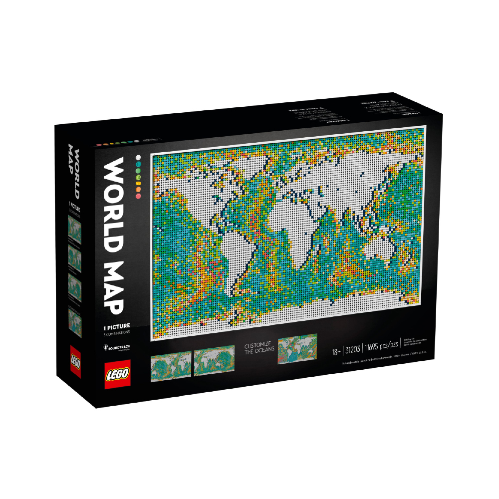 ست لگو سری آرت طرح نقشه جهان کد 31203