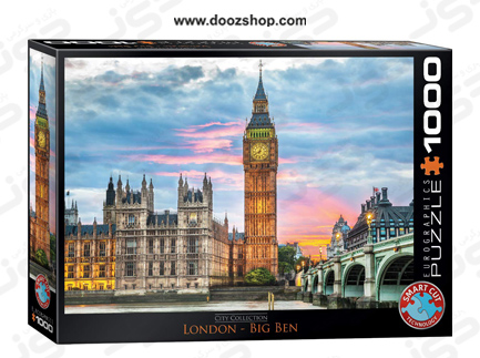 پازل 1000 تکه یوروگرافیکس طرح London Big Ben (ساعت بیگ بن) | Eurographics 0764