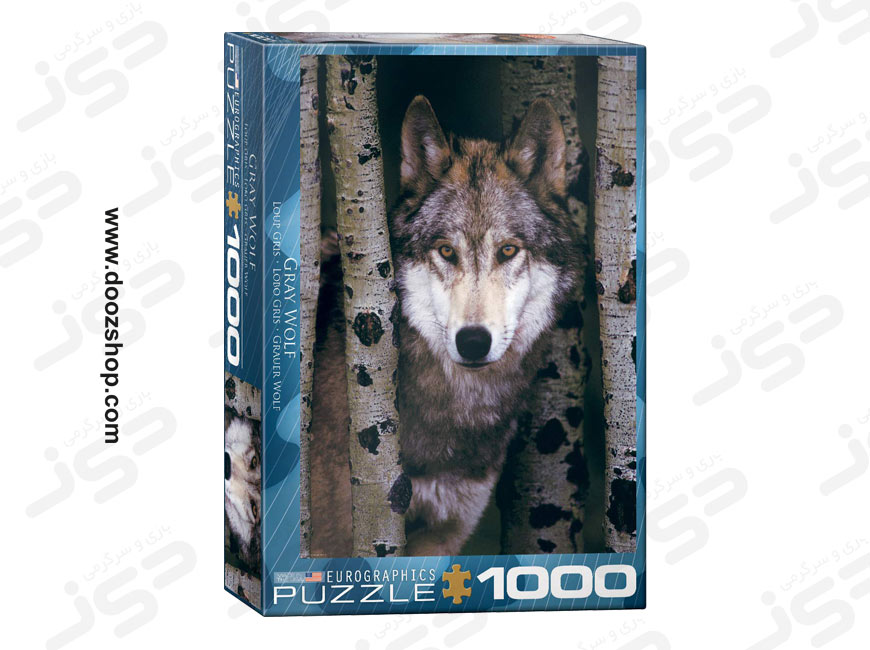 پازل 1000 تکه یوروگرافیکس طرح Grey Wolf (گرگ خاکستری) | Eurographics 1244