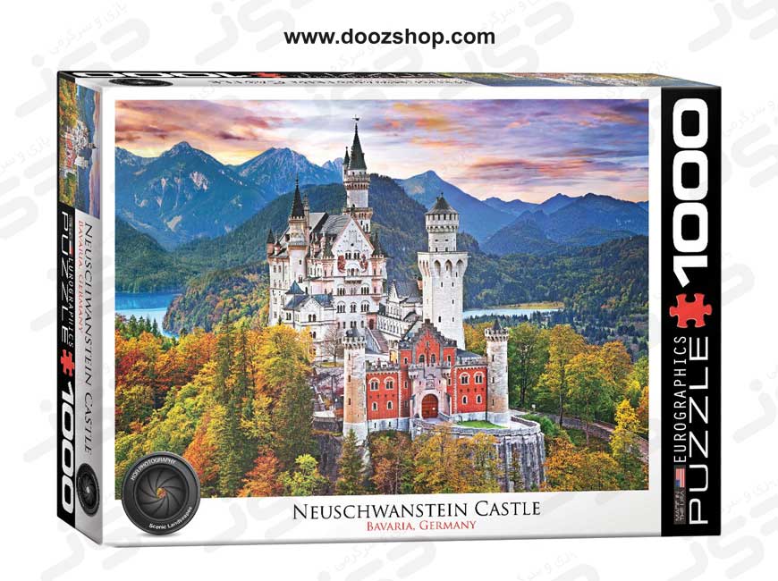 پازل 1000 تکه یوروگرافیکس طرح Neuschwanstein Castle in winter (قلعه نووشوانشتاین در زمستان) | Eurographics 5419