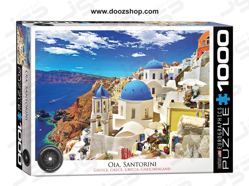 پازل 1000 تکه یوروگرافیکس کد Eurographics Oia Santorini Greece 0944